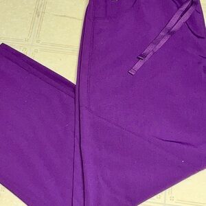Barco Uniforms Purple Scrub pants Comfortable wide leg w/drawstring